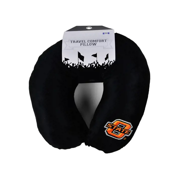 Oreiller de voyage Oklahoma State noir