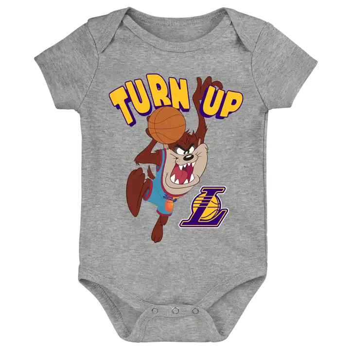 Los Angeles Lakers NBA Grenouillère nourrisson Space Jam gris