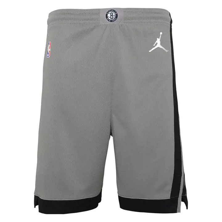 Short gry Brooklyn Nets NBA Youth Statement Swingman