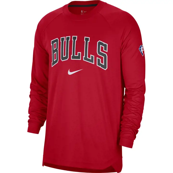 Chicago Bulls Avant-match LST ROUGE