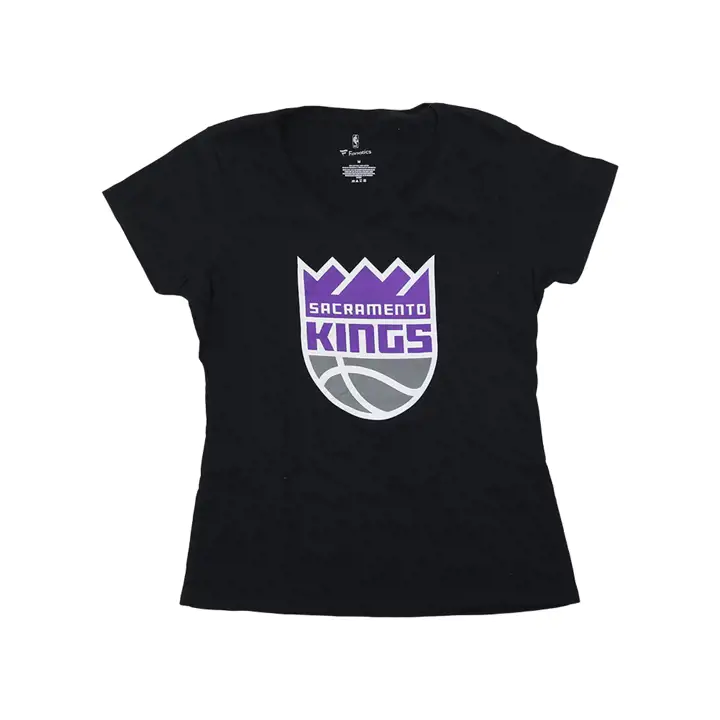 T-shirt femme à logo NBA Sacramento Kings - Noir
