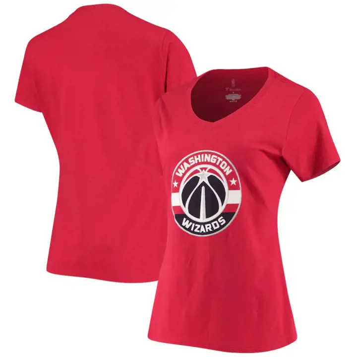 T-shirt rouge femme logo NBA Washington Wizards