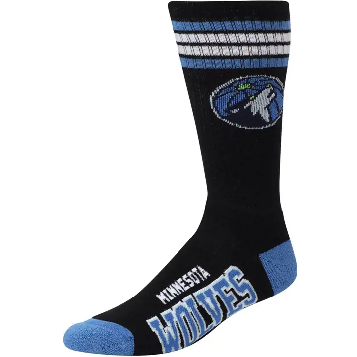 Minnesota Timberwolves 4 Stripe Deuce Crew BLEU MARINE