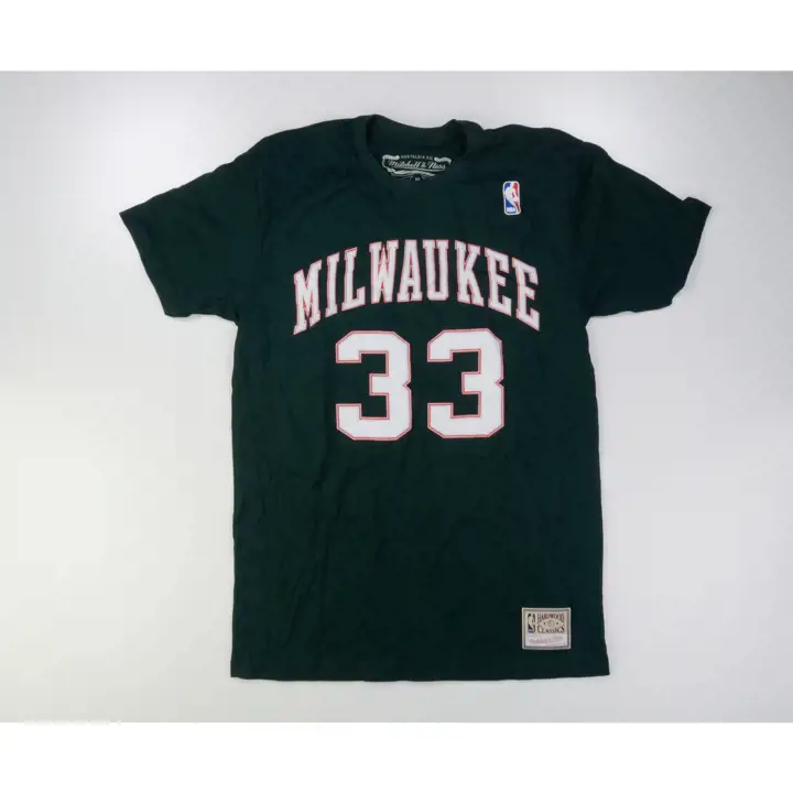 T-shirt Kareem Abdul-Jabbar M&N HWC Joueur NBA Milwaukee Bucks