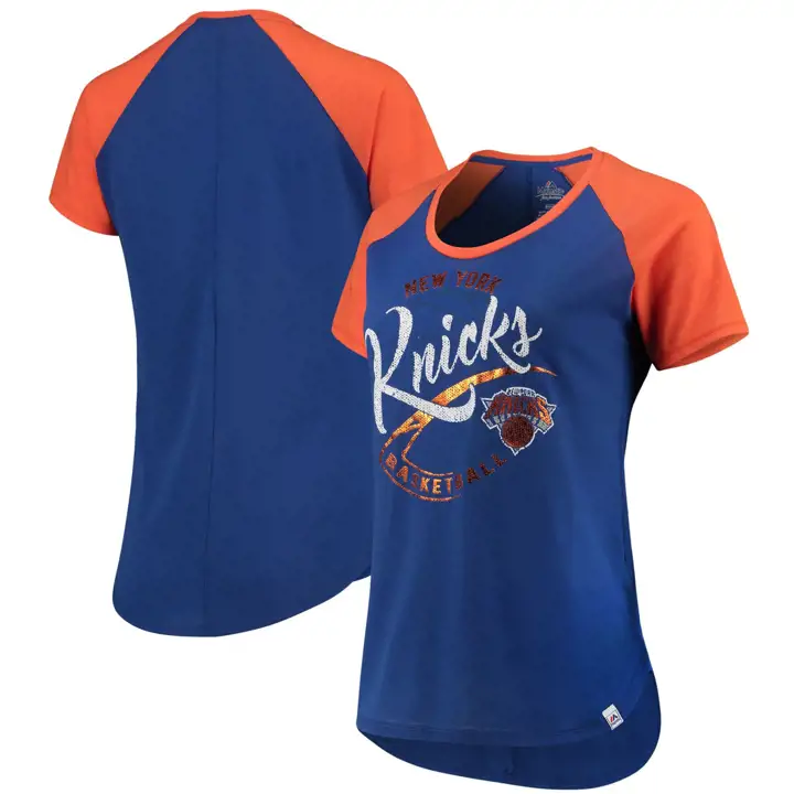 T-shirt bleu « Proven Track Record » NBA pour femme New York Knicks