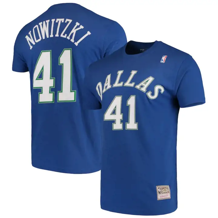 T-shirt Dallas Mavericks NBA M&N HWC Joueur Dirk Nowitzki BL