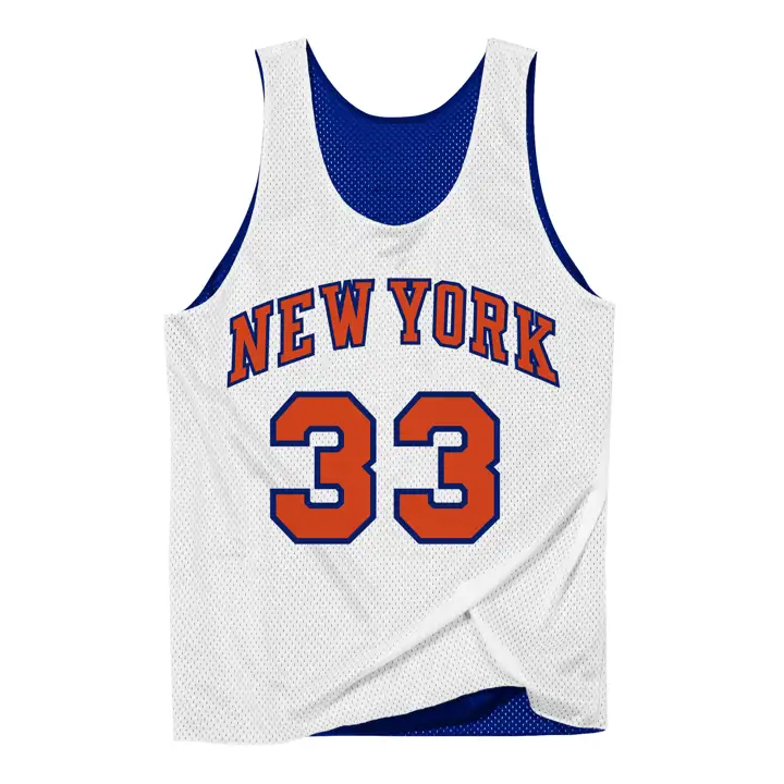 New York Knicks NBA Débardeur réversible en maille N&N Patrick Ewing B