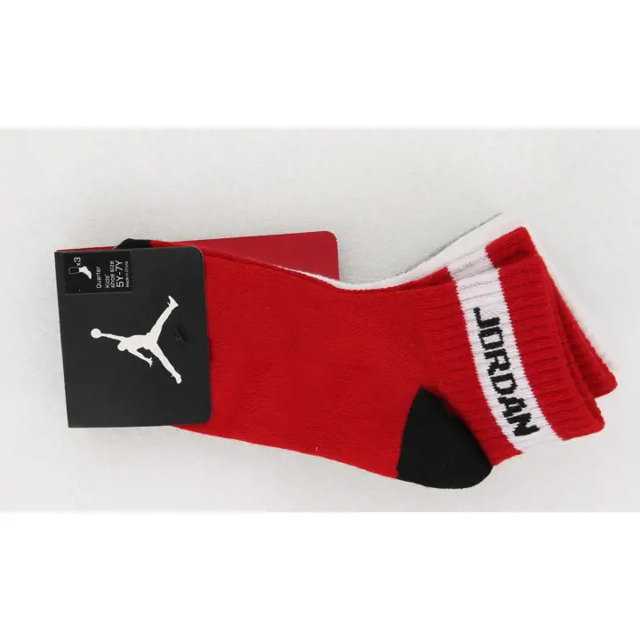 Chaussettes courtes NBA AJ1 Patch ROUGE