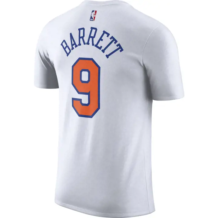 T-SHIRT JOUEUR ICÔNE NBA New York Knicks Rj Barrett BLANC