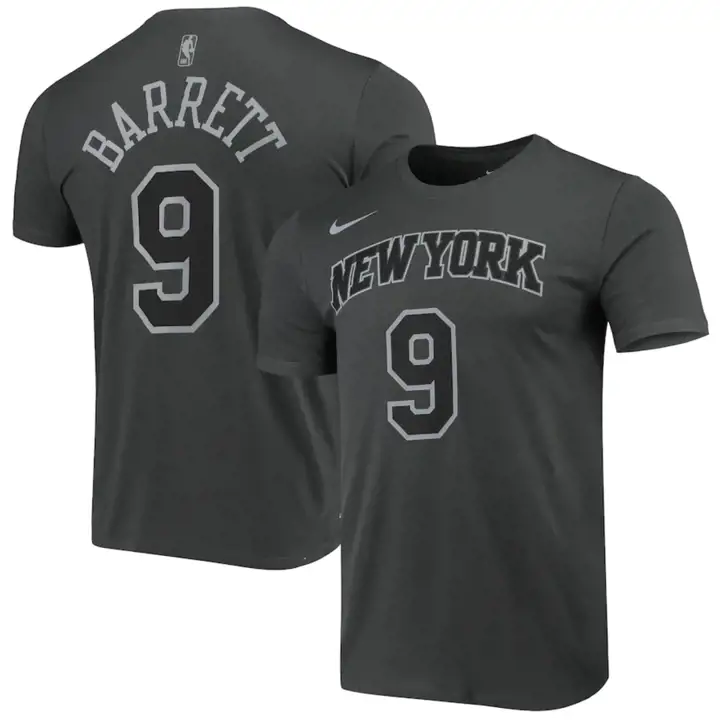 New York Knicks T-shirt icône gris 2019 RJ Barrett GRIS