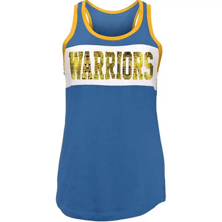 Débardeur à sequins bleu Golden State Warriors NBA Femme