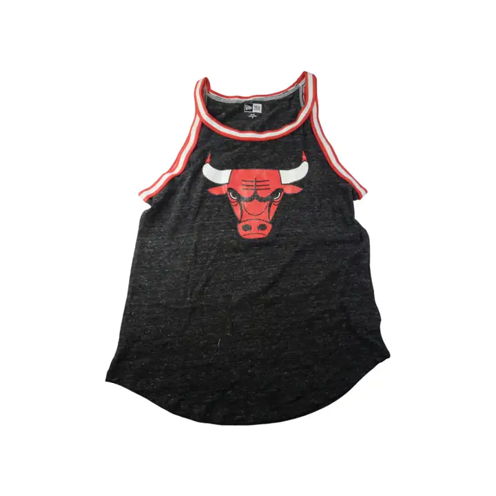 Chicago Bulls NBA – Débardeur Femme Triblend à Rayures GRY