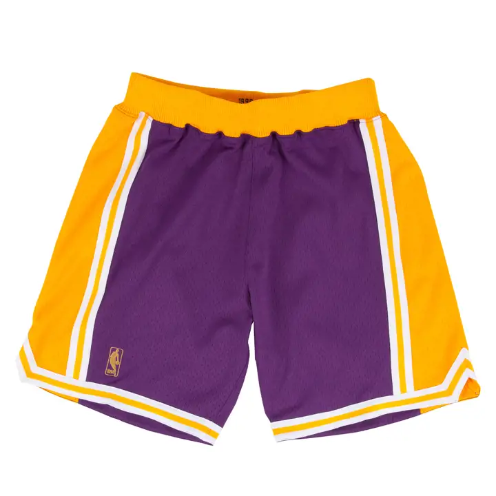 Short de route NBA Aut des Lakers de Los Angeles PUR