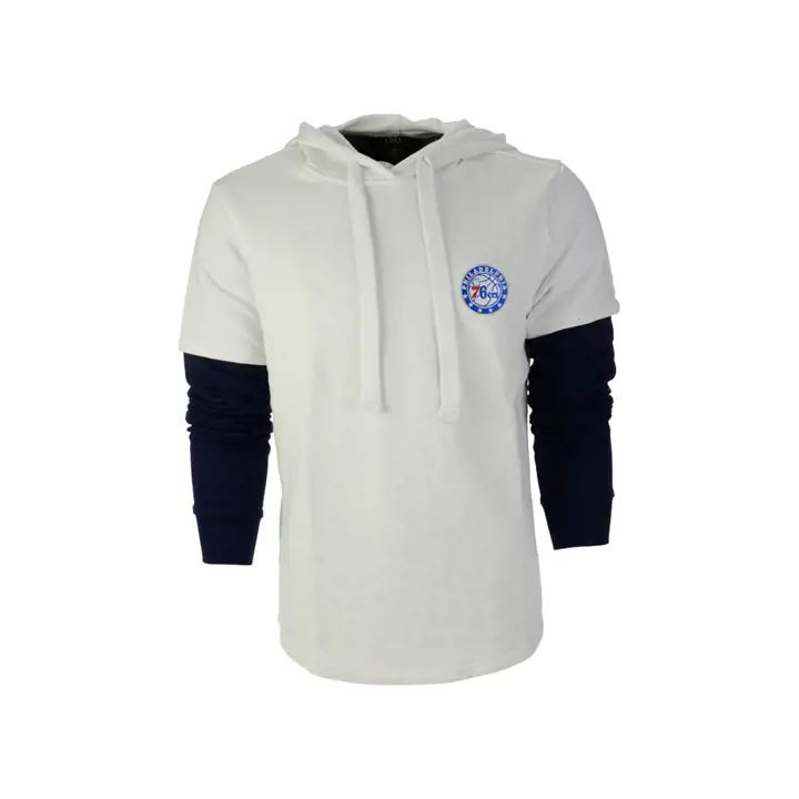 Philadelphia 76ers NBA 2 en 1 T-shirt à Capuche Manches Longues BLC
