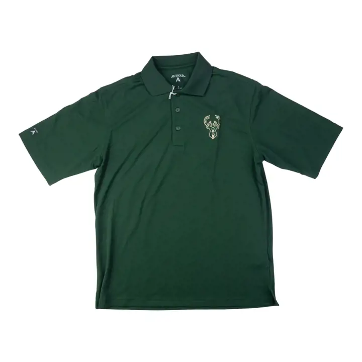 Polo Piqué Xtra-Lite NBA Milwaukee Bucks Vert