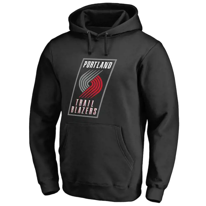 Portland Trail Blazers NBA Halpert Primary Logo Hoodie NOIR