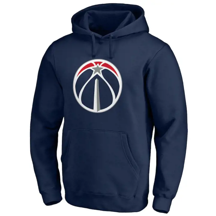 Washington Wizards NBA Sweat à Capuche Logo Principal Halpert BLEU MARINE
