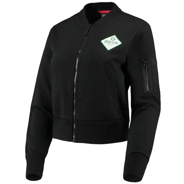 Veste bombardier Ice Sportique NBA Boston Celtics pour femme noire