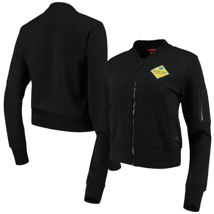 Golden State Warriors NBA Femme Sportique Ice Bomber Jacket