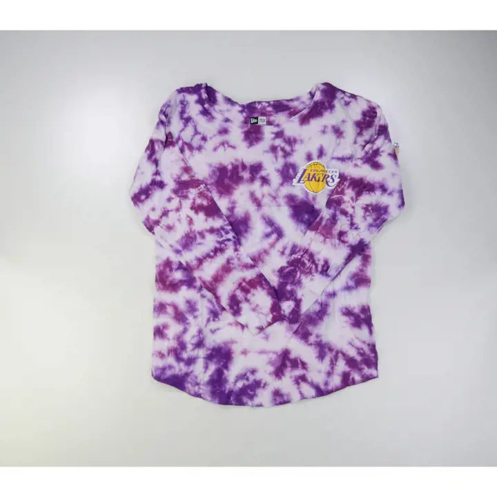 Los Angeles Lakers NBA T-shirt à manches longues Tie Dye WB pour femme VIOLET