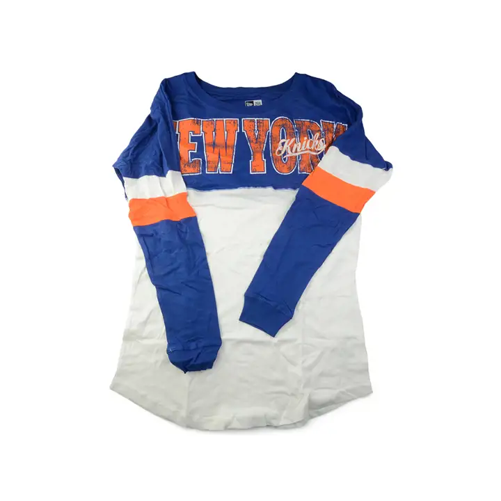 Maillot bébé contrastant pour femme New York Knicks NBA BLANC