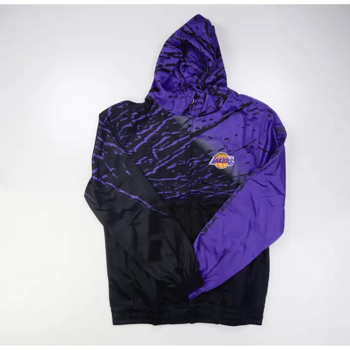 Los Angeles Lakers NBA Sweat à Capuche Imprimé Effet Peinture Noire