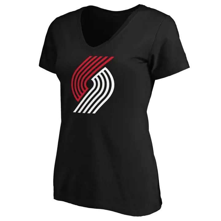 T-shirt noir avec logo des Portland Trail Blazers NBA