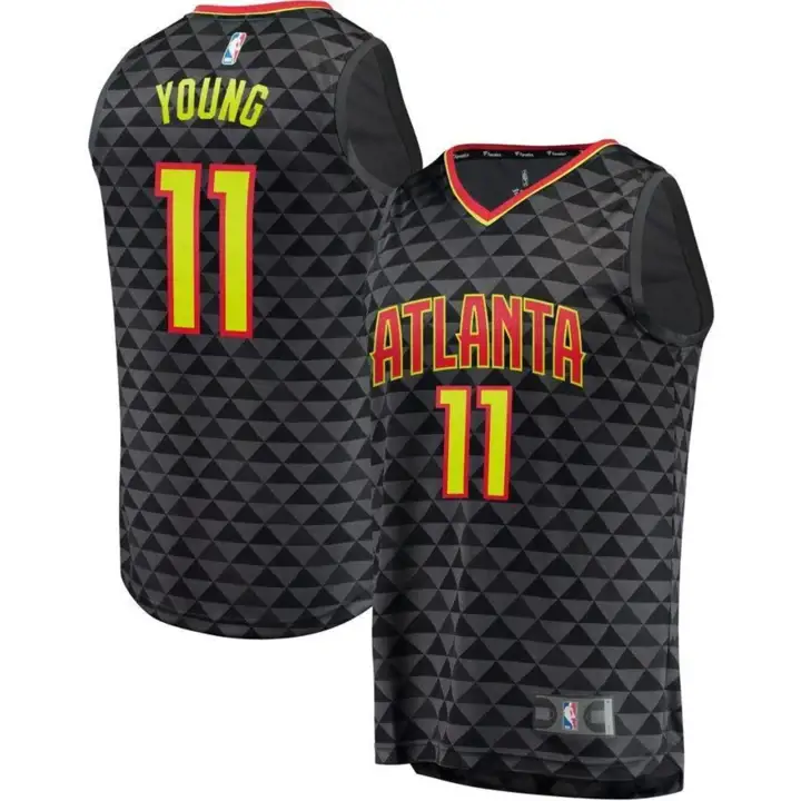 Maillot Icône NBA Fastbreak des Hawks d'Atlanta - Trae Young - Noir