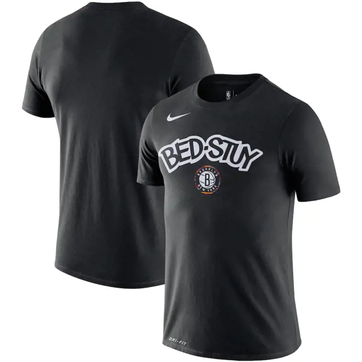 T-shirt Brooklyn Nets NBA City Edition Fanwear Logo 19 BLK