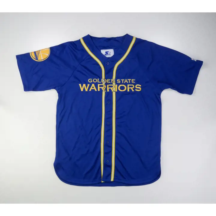 Maillot de baseball Golden State Warriors NBA Legacy BLEU