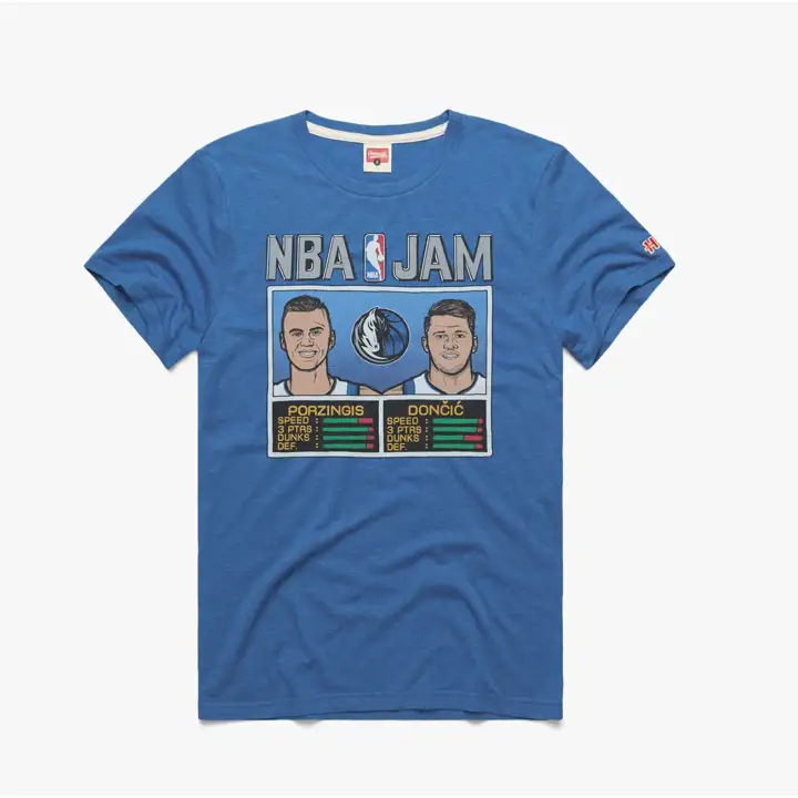 T-shirt NBA Jam MAVS Doncic/Porzingis RBL