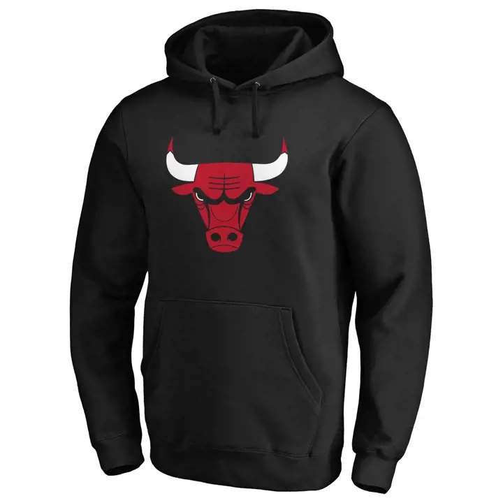 Sweat à capuche Homme Chicago Bulls NBA Halpert Primary Logo Noir
