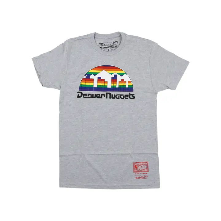 T-shirt Denver Nuggets NBA HWC Logo Rétro GRIS