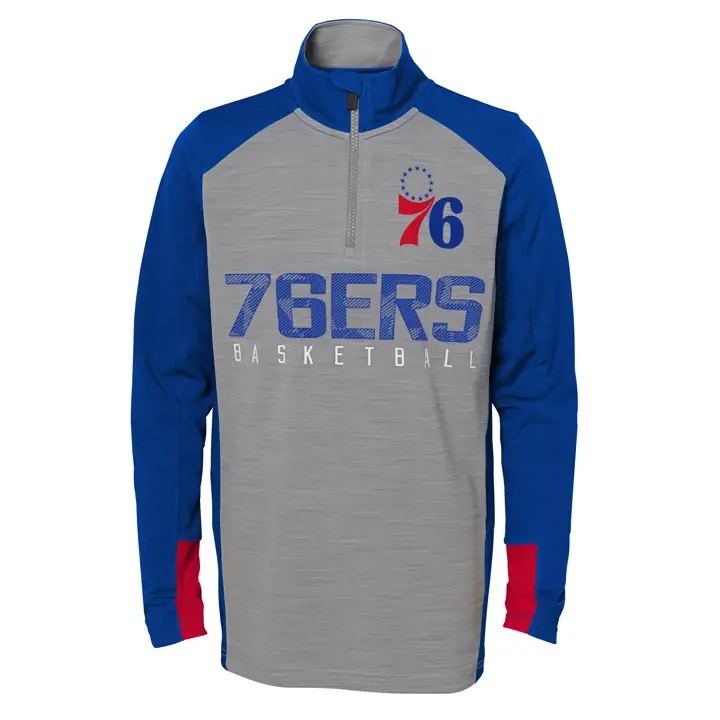 Philadelphia 76ers SHOOTER 1/4 ZIP 2018 GRY
