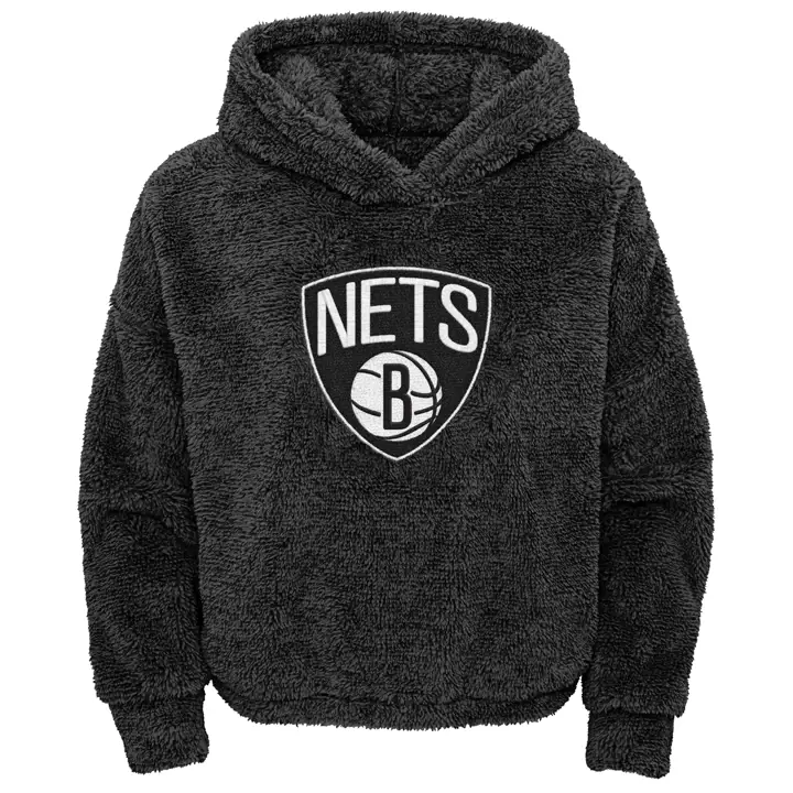 Brooklyn Nets INFLUENTIAL SHERPA PO HOOD FA20 BLK