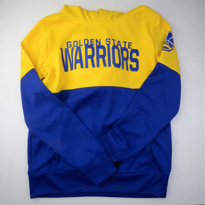 Golden State Warriors NBA Sweat à capuche Colorblock Jeunesse Playoffs BLEU