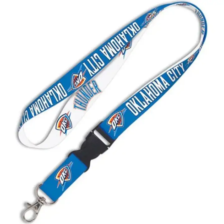 Cordon aux couleurs du Thunder d'Oklahoma City avec boucle détachable AST