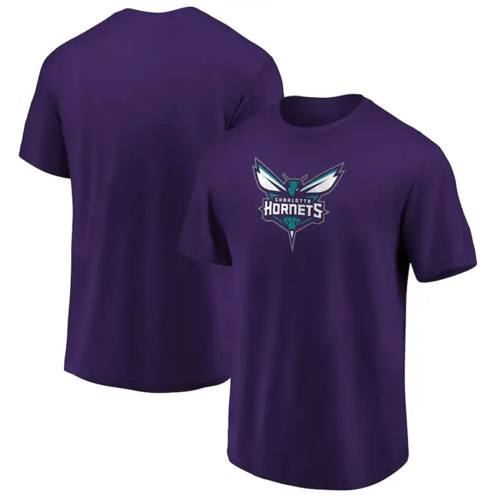 T-shirt junior NBA Charlotte Hornets avec logo principal – Violet