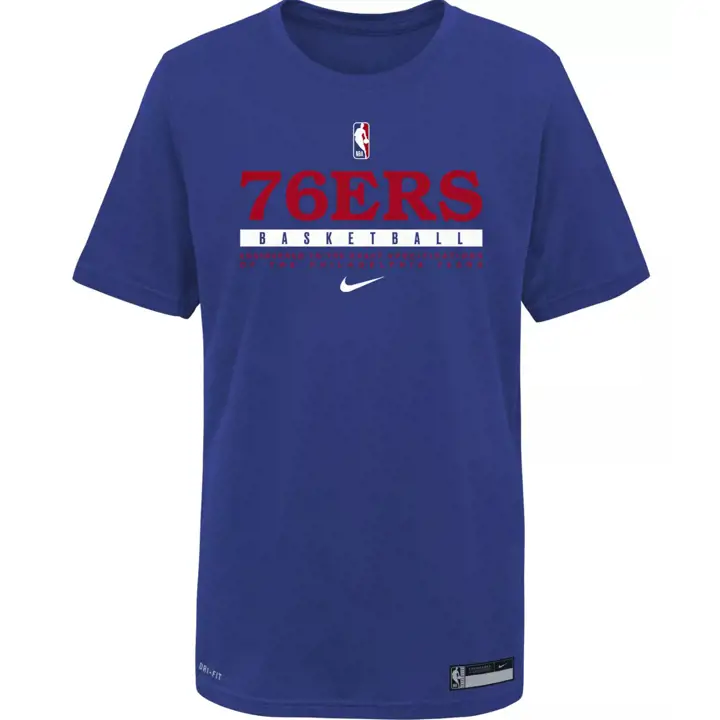 T-shirt d'entraînement NBA pour jeunes des Philadelphia 76ers 20 RBL