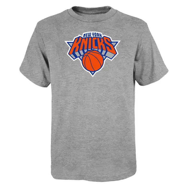T-shirt à logo principal New York Knicks Fanzz Yth NBA GRIS