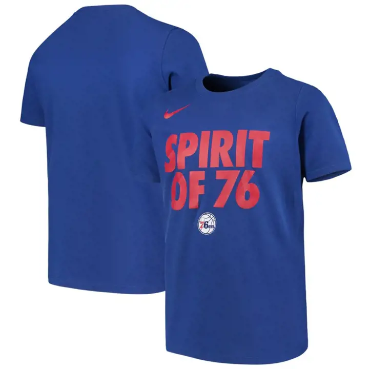 T-shirt Enfant NBA Philadelphia 76ers Team Attitude BLEU