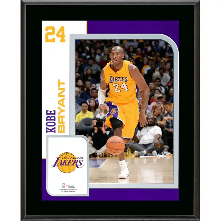 Plaque joueur 10x13 Los Angeles Lakers Kobe Bryant AST