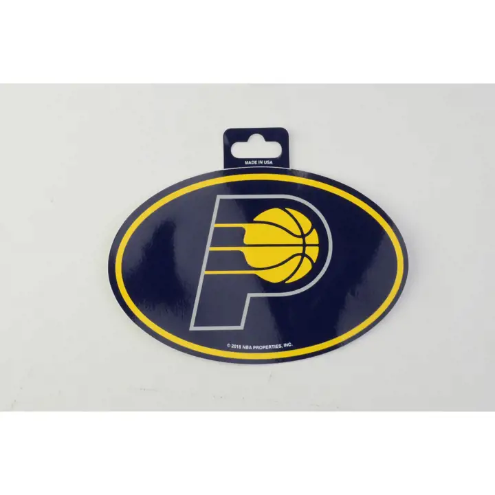 Autocollant à l'effigie des Pacers de l'Indiana (logo ovale) AST