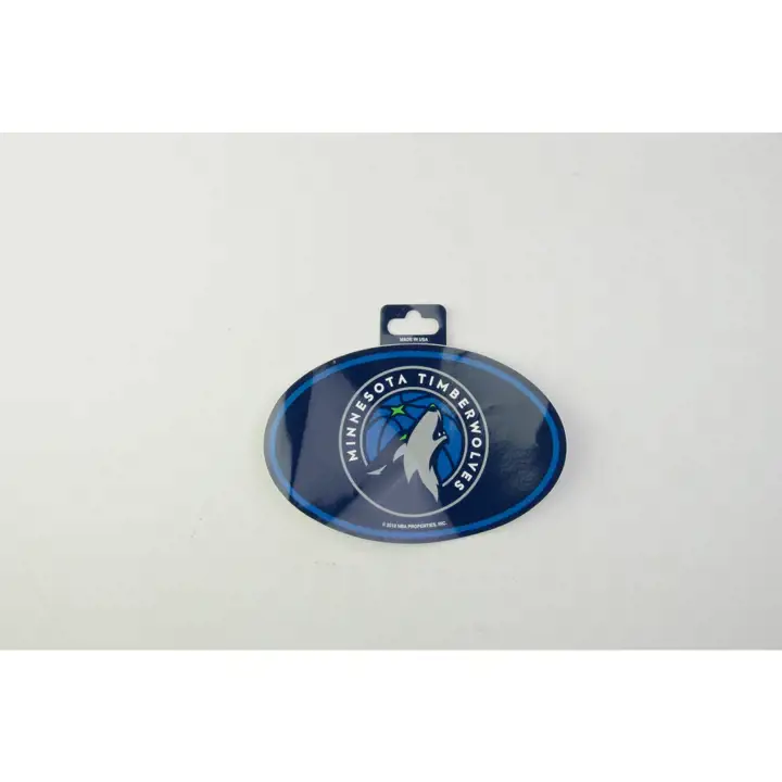 Autocollant OVALE LOGO des Minnesota Timberwolves assorti