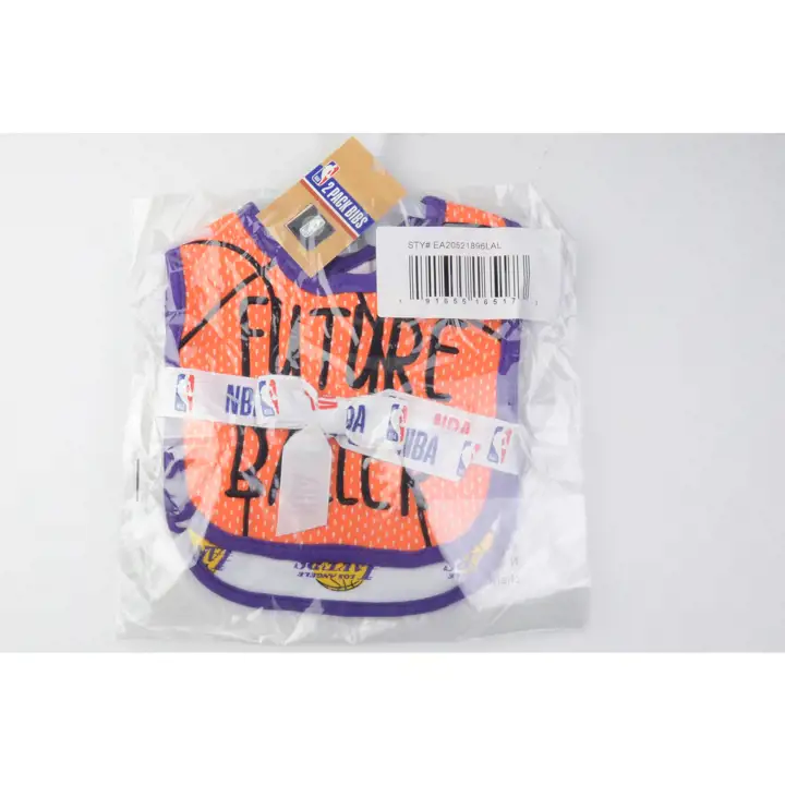 Los Angeles Lakers Lot de 2 bavoirs pour bébé ASSORTIS