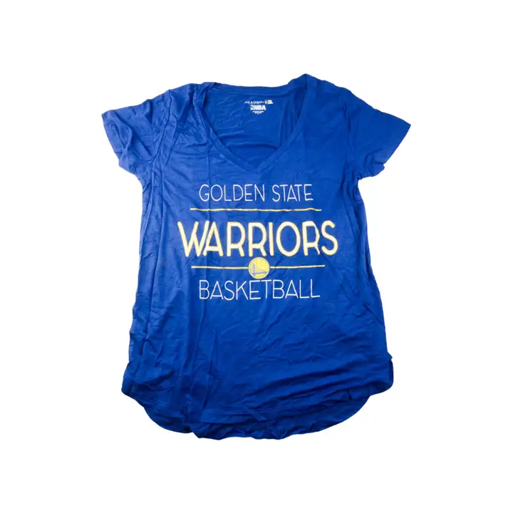T-shirt femme ras du cou NBA Golden State Warriors 18 BLEU