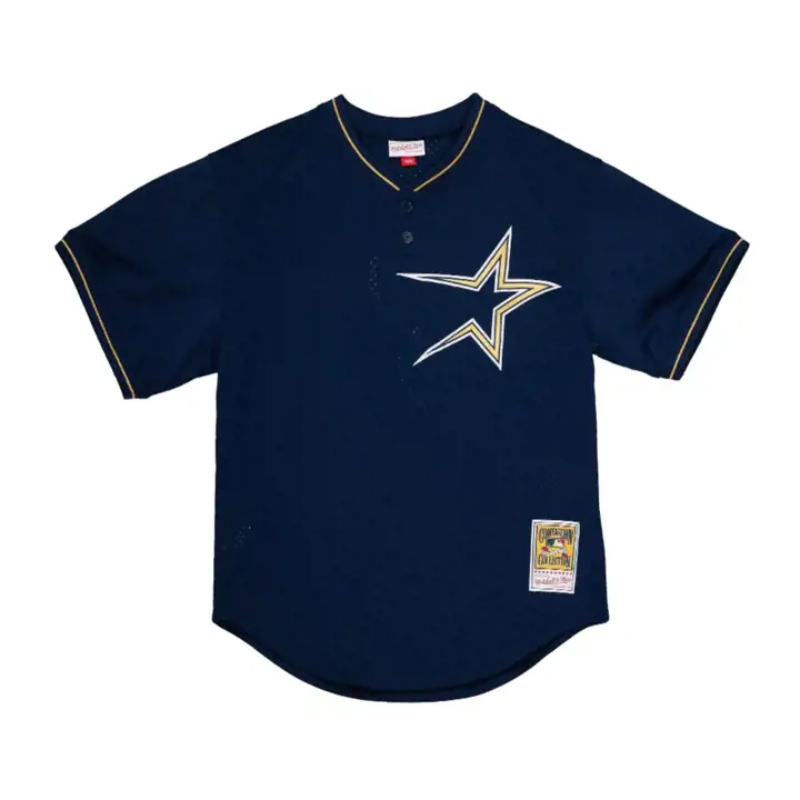 ASTROS MLB Jeune M&N Auth Maillot BP Mesh Craig Biggio marine/g