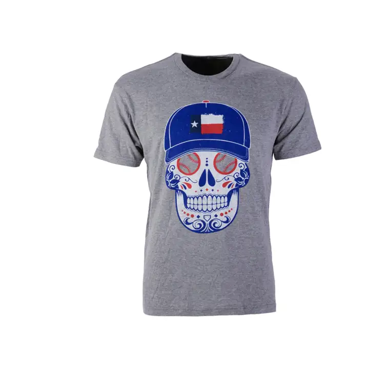 T-shirt gris Texas Rangers MLB D.O.D. Skull