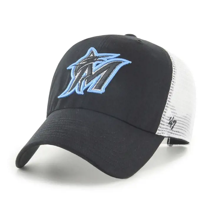 Miami Marlins MLB Casquette Glitzy Femme '47 Clean Up noir