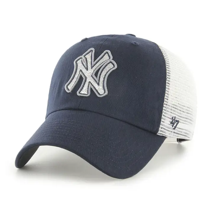 New York Yankees MLB Casquette Femme Glitzy '47 Clean Up Marine